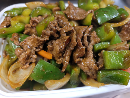 NO. 56 Sliced Beef with Green Peppers