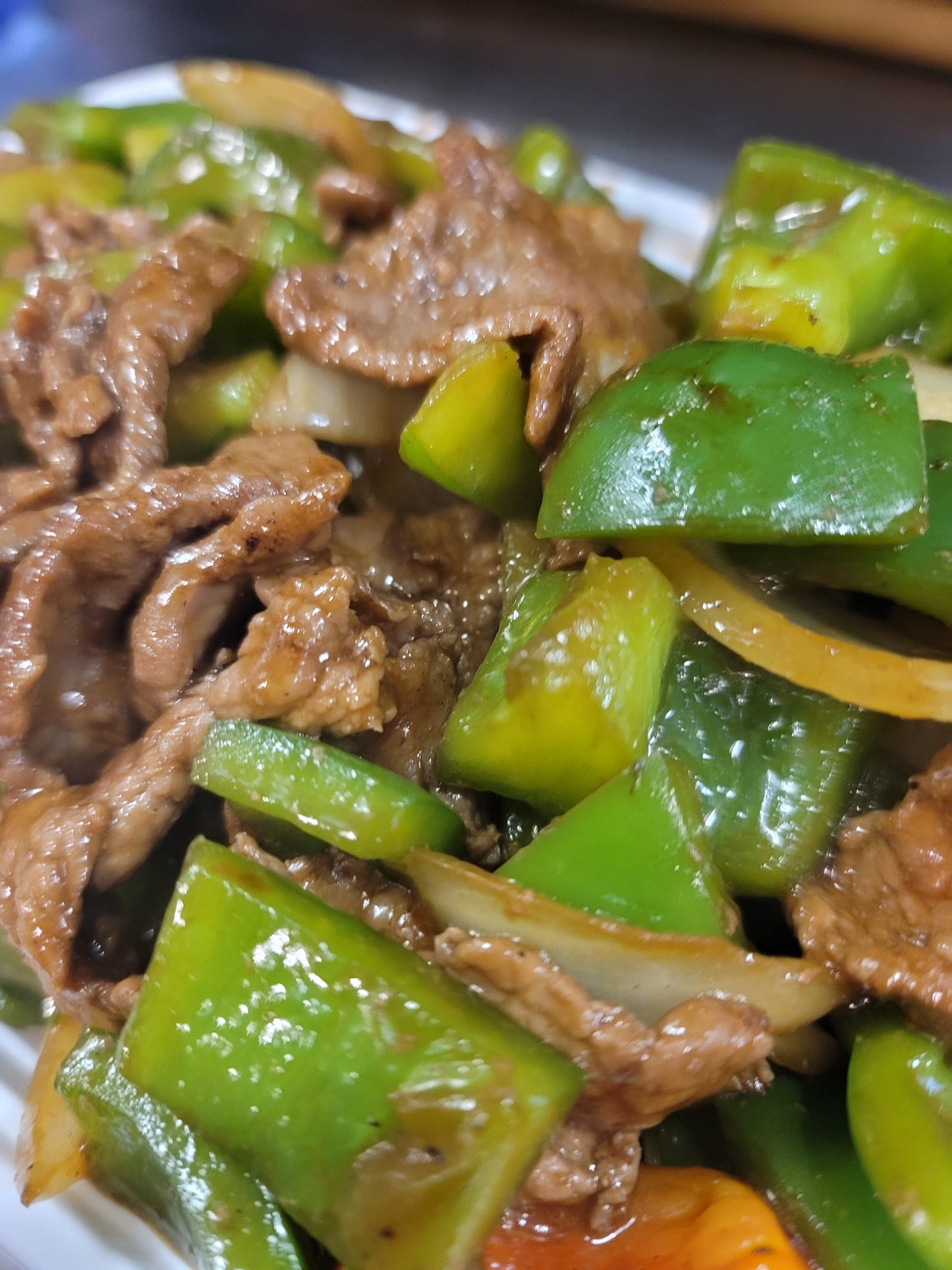 NO. 56 Sliced Beef with Green Peppers