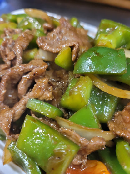 NO. 56 Sliced Beef with Green Peppers