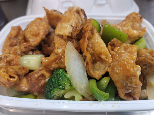 NO. 16 WONTON STIRFRY with VEGETABLE